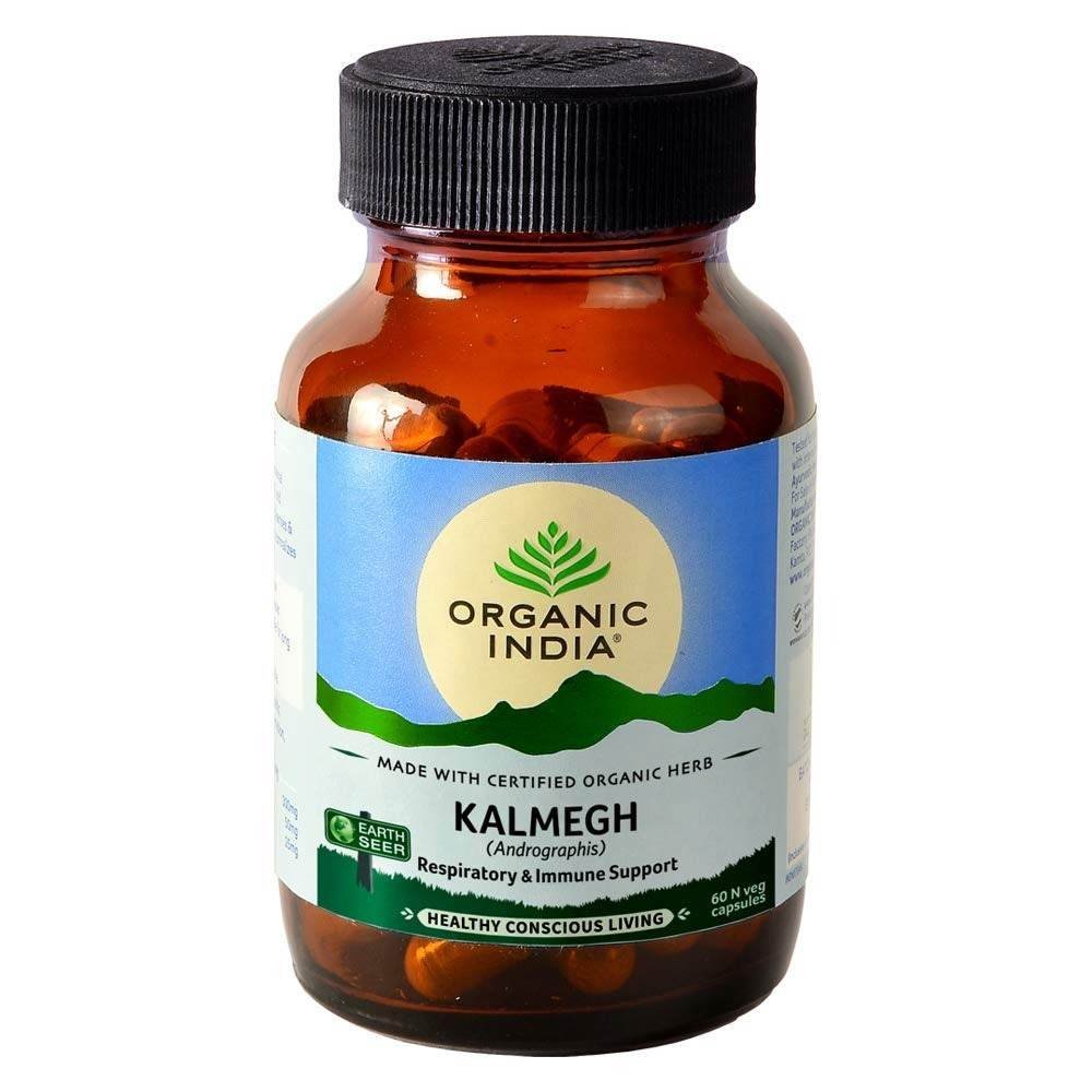 uk61K6U8OdoEL.jpg ORGANIC INDIA Kalmegh 60 Veg Capsules (Pack of 1) - Image 1