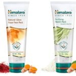 Himalaya Natural Glow Kesar Face Pack, 100g & Himalaya Purifying Neem Pack, 100g - Fast UK Delivery
