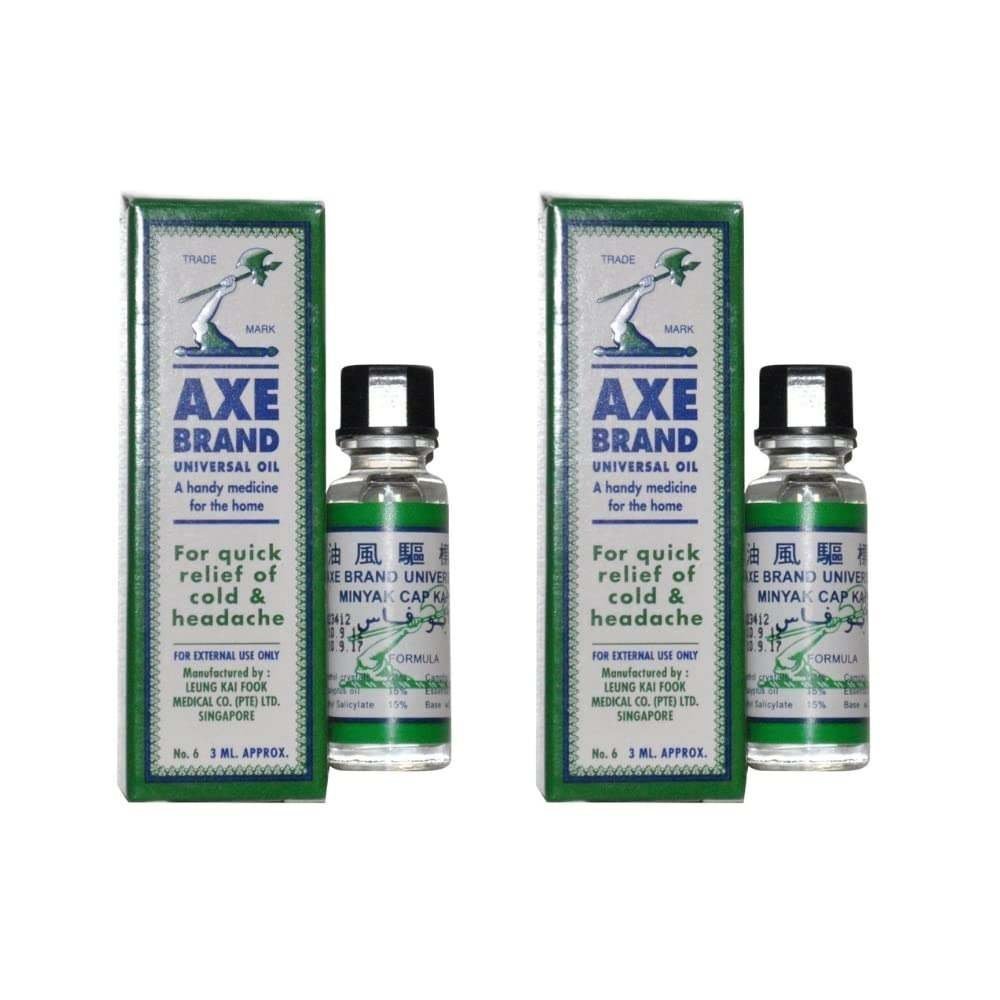 uk61Kw1r-re9L-1-1.jpg Axe Universal Oil 3ML (Pack of 2) for Cold & Pain relief (Original from Singapore) - Fast UK Delivery - Image 1