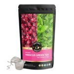 TEACURRY Hibiscus Green Tea - 100 Gram Loose + Infuser | Helps with Weight Loss Management, Increase Metabolism | Hibiscus Leaf Tea | 100% Natural - Fast UK Delivery