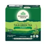 ORGANIC INDIA Tulsi Green Classic Tea 50 Tea Bags - Green - Fast UK Delivery