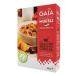 Gaia Crunchy Real Fruit Muesli 400 GM - The Deliciously Crunchy and Nutritious Breakfast Cereals| The Perfect Blend of Crunch, Fiber-Rich Oats, Nuts, and Real Fruits.That'll Fuel You All Day! Get your hands on now! Transform Your Mornings - Fast UK Delivery