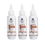Ayouthveda Protein Hair Oil For Healthy Hair | Blend of Essential Oil & 12 Herbal Extracts | Strengthen The Roots & Makes Hair Shiny | A Non Sticky Formula For Dandruff Control (Pack of 3-100ml each) - Fast UK Delivery