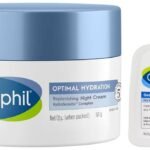 Cetaphil Gentle Skin Cleanser 125ml Hydrating with Niacinamide Vitamin B5 Optimal Hydration Replenishing Night Cream 50g Lightweight & Fast Absorption Hyaluronic Acid Blue Daisy Extract Niacinamide - Fast UK Delivery