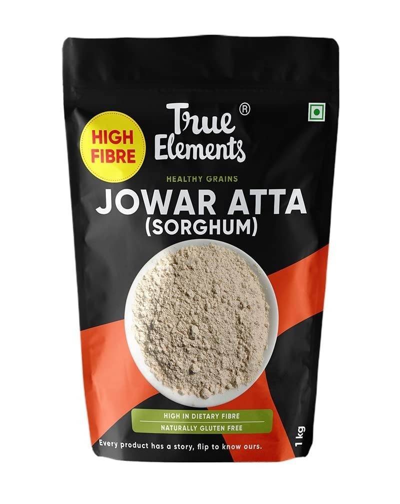 uk61LdOtl3PL-1.jpg True Elements Jowar Atta 1kg - Jowar Flour, Millet Flour | 100% Natural & Gluten Free | Sorghum Flour - Fast UK Delivery - Image 1