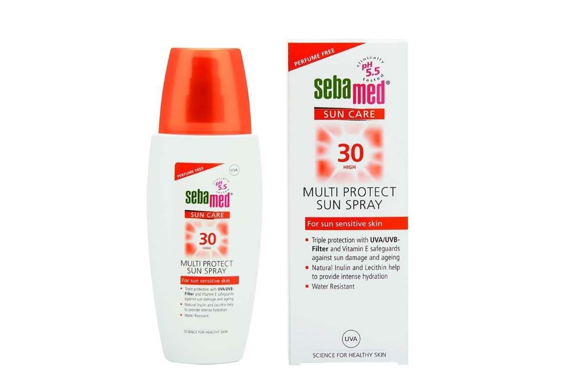 uk61LirTdcf3L-1-1.jpg SebaMed Multi All Skin Protect Sun Spray - SPF 30 PA+, 150Ml - Fast UK Delivery - Image 1