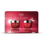 Olay Regenerist Giftpack - Whip Day Cream with 50g + Microsculpting Night Cream 50g | Hydrated & Bouncy Skin | With Hyaluronic Acid and Peptides | Normal, Oily, Dry, Combination Skin | Pack of 2 - Fast UK Delivery