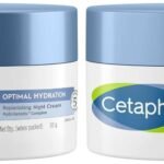 Cetaphil Optimal Hydration Replenishing Night Cream 50g Lightweight & Fast Absorption Hyaluronic Acid Blue Daisy Extract Niacinamide Optimal Hydration Daily Cream 50g Lightweight Moisturizer - Fast UK Delivery