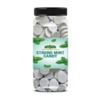 Organic Bites Mint Candy (Extra Strong Mint Candy) Sugar Bolied Mint Candy-400 gm (200 gm X 2 Jar) - Fast UK Delivery