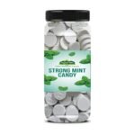 Organic Bites Mint Candy (Extra Strong Mint Candy) Sugar Bolied Mint Candy-400 gm (200 gm X 2 Jar) - Fast UK Delivery