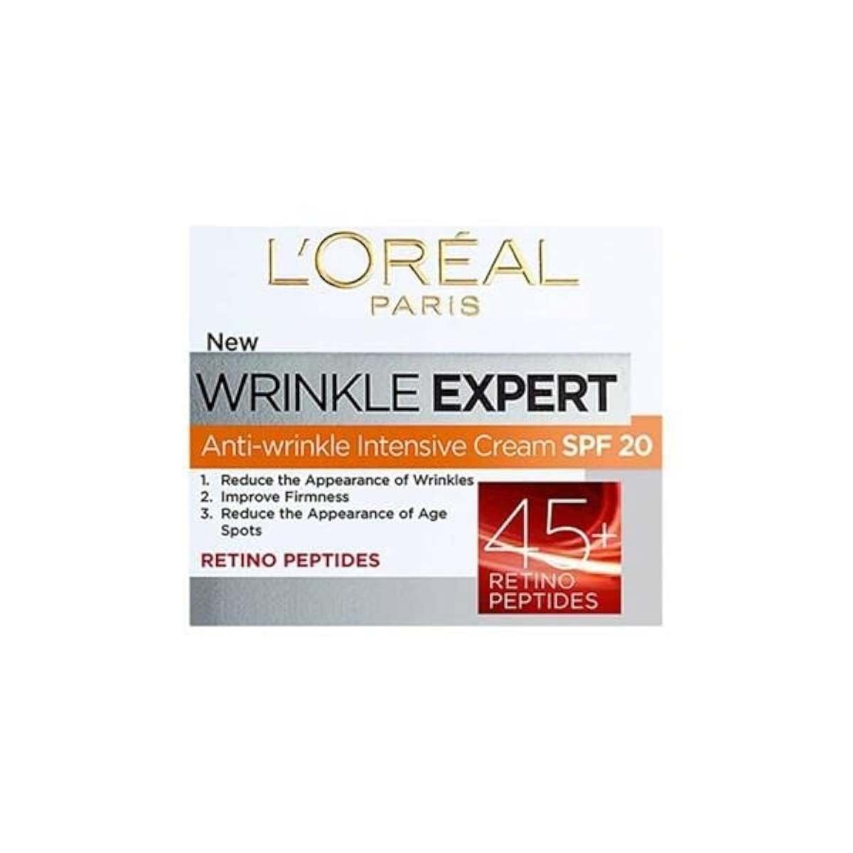 uk61M4R4npFaL-1-1.jpg L'Oreal Paris Wrinkle Expert Anti-Wrinkle Expert 45+ SPF20 Cream 50ml - Fast UK Delivery - Image 1