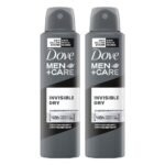 Dove Men+Care Invisible Dry Spray Antiperspirant Deodorant, Up To 48 hrs Protection From Sweat & Odour, Instantly Dry for Cleaner Feel & Leaves No White Marks or Stain, Soothes & Moisturises Skin, Warm, Oriental Scent, 250ml (Pack of 2) - Fast UK Delivery