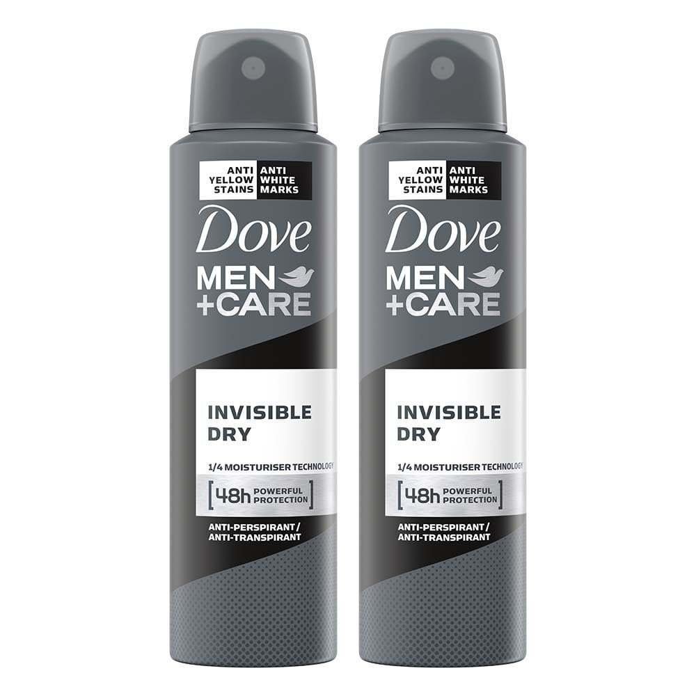 uk61M7B7r6UJL-1-1.jpg Dove Men+Care Invisible Dry Spray Antiperspirant Deodorant, Up To 48 hrs Protection From Sweat & Odour, Instantly Dry for Cleaner Feel & Leaves No White Marks or Stain, Soothes & Moisturises Skin, Warm, Oriental Scent, 250ml (Pack of 2) - Fast UK Delivery - Image 1