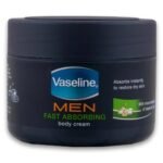 Vaseline MEN Fast Absorbing Moisturizing Body Cream for Dry Skin 250ml (Product of Africa) - Fast UK Delivery