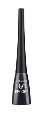 Wet n Wild, H2O Proof Felt Tip Liquid Eyeliner, Waterproof and Stain-proof Liquid Eyeliner, Waterproof Makeup, Long-lasting, Fluid and Pigmented Formula, Black - Fast UK Delivery