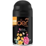 Godrej aer Matic Refill - Automatic Room Fresheners | Alive | 2200 Sprays Guaranteed | Lasts up to 60 days (225ml) - Fast UK Delivery