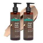 mCaffeine Deep Moisturizing Choco Body Lotion for Dry Skin (Pack of 2) | All Season Moisturizer for Body with Cocoa Butter & Shea Butter | Non-Sticky Body Lotion for Women & Men (500ml) - Fast UK Delivery