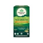 Organic India Tulsi Green Tea Lemon Ginger 25 Tea Bags - Fast UK Delivery