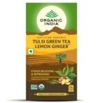 ORGANIC INDIA Tulsi Lemon Ginger Tea|25 Tea Bags (Pack Of 2),177 Gm - Fast UK Delivery