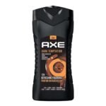 Axe Dark Temptation 3 In 1 Body, Face & Hair Wash for Men, Long-Lasting Refreshing Dark Chocolate Fragrance Natural Origin Ingredients, Removes Odor & Bacteria, Dermatologically Tested, 400ml - Fast UK Delivery