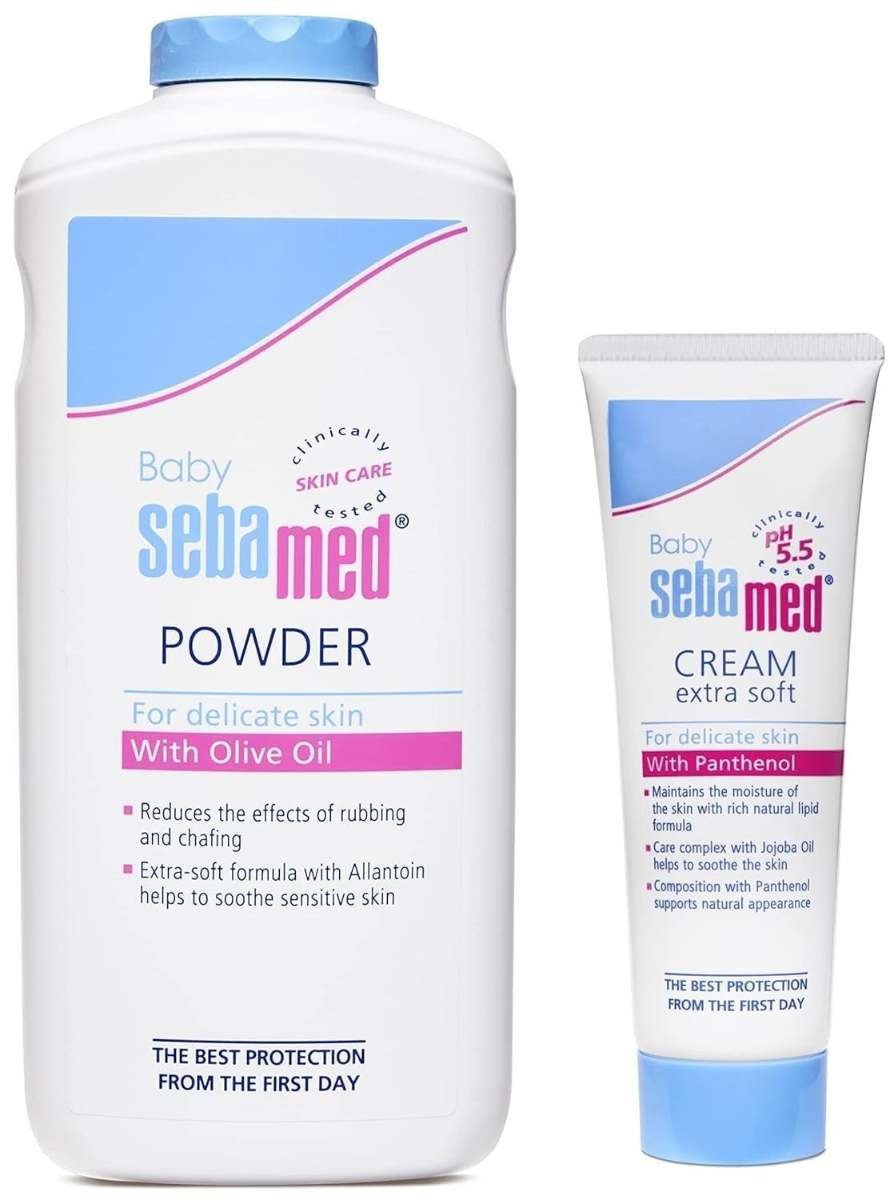 uk61NL5HhFRL-1.jpg Sebamed Baby Powder, 200G And Sebamed Baby Cream Extra Soft, 50Ml - Fast UK Delivery - Image 1