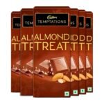 Cadbury Temptations Almond Treat Premium Chocolate Bar, 70 g (Pack of 6) - Fast UK Delivery
