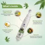 Ayouthveda Hemp Seed Under Eye Gel with Cooling Massage Roller|For Puffy Eyes, Dark Circles, Wrinkles & Fine Lines|With Hemp Seed Oil, Almond oil & Coffee| (Pack of 1;15ml) - Fast UK Delivery - Image 6