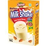 Chaman Butterscotch Milkshake Mix Powder With Badam Bits 200G, Vegetarian - Fast UK Delivery