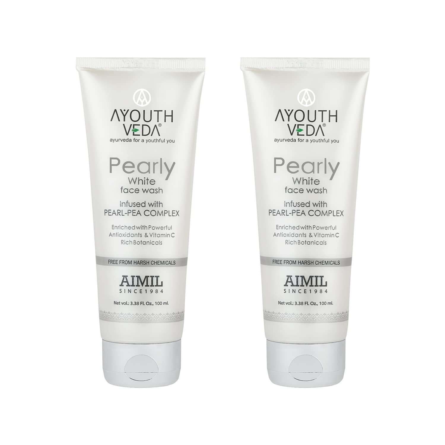 uk61OBWTOOhjL-1-1.jpg Ayouthveda Pearly White Face Wash 100 ML | Best Skin Whitening face Wash for Women and Men | Enriched With Antioxidants & Vitamin C| Suitable For Normal & Oily Skin (Pack Of 2; 100ml each) - Fast UK Delivery - Image 1