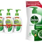 Dettol Original Germ Protection Alcohol based Hand Sanitizer Pump, 200ml (Pack of 3) & Dettol Liquid Handwash Refill - Original Germ Protection Hand Wash- 750ml - Fast UK Delivery