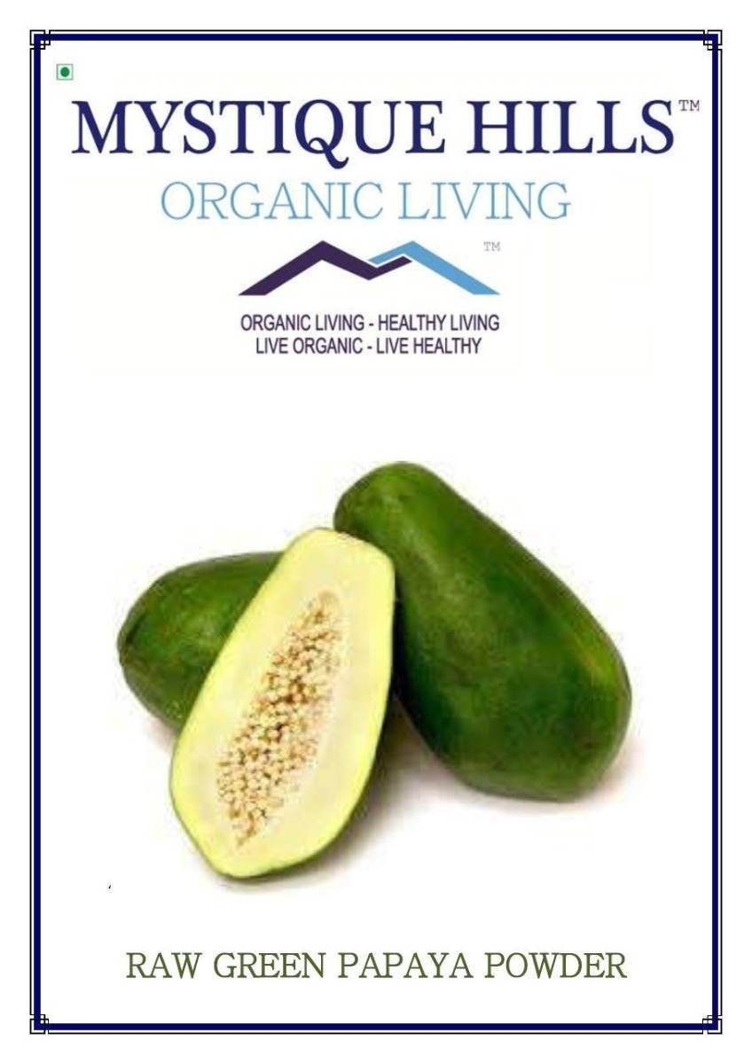 uk61OgJPwgZnL-1.jpg Mystique Hills Raw Green Papaya Fruit Powder100 g - Image 1