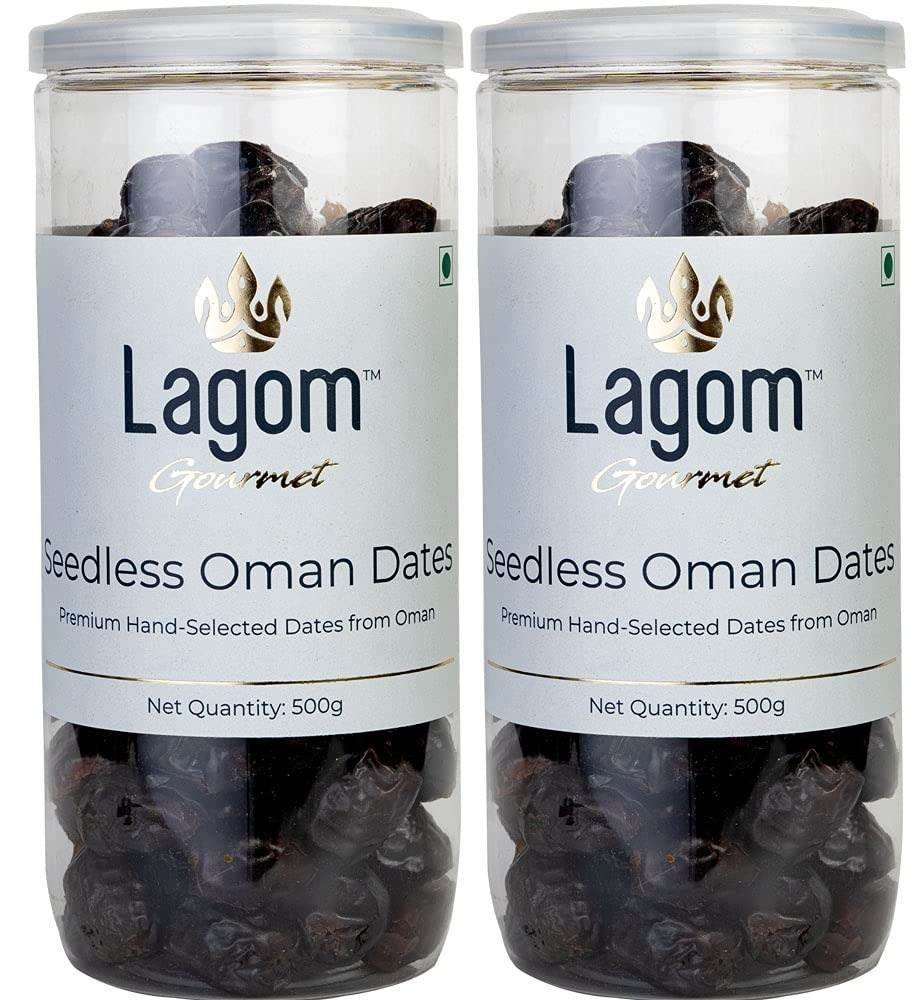 uk61OucTecDKL-1.jpg Lagom Gourmet Seedless Omani Dates 1 kg | All Natural | No Preservatives | No Added Sugar | Gluten Free | Vegan | Plant Based | Non GMO | Dates Dry Fruits | Khajur | Khajoor | Khejur - Fast UK Delivery - Image 1
