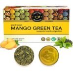 TEACURRY Mango Green Tea (1 Month Pack, 30 Tea Bags) - Organic mango flavor tea | Immune With Added Vitamin-C | Made with Whole Leaf & Natural Ingredients - Fast UK Delivery