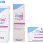Sebamed Baby Massage Oil, 150ml & Baby Powder, 200g & Baby Cleansing Bar - 100 g Combo - Fast UK Delivery