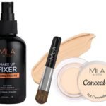 MILA Beaute Makeup Fixer |Makeup Setting Spray | Dermatalogically Tested 75ml Conceal It Pot Concealer For Face Makeup | Shade - (Light Ivory, 4g) - Fast UK Delivery