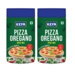 Keya Italian Pizza Oregano | Pizza Oregano Spice Mix|Healthy Italian Seasoning|Multipurpose Seasoning| 100% Natural|Vegan| Zero Preservatives, Artifical Colours & Flavours |No MSG | Marinade Mix, Dip Mix, Sprinkler |Perfect for Pizza, Pasta, Garlic Bread, Sweet Corn, Makhana | 80g | Pack of 2 - Fast UK Delivery