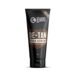 BEARDO De-Tan Face scrub for Men, 100g | Blackhead & Tan Removal | Dual Bead Exfoliation | Coffee Detox | Oil Control - Fast UK Delivery
