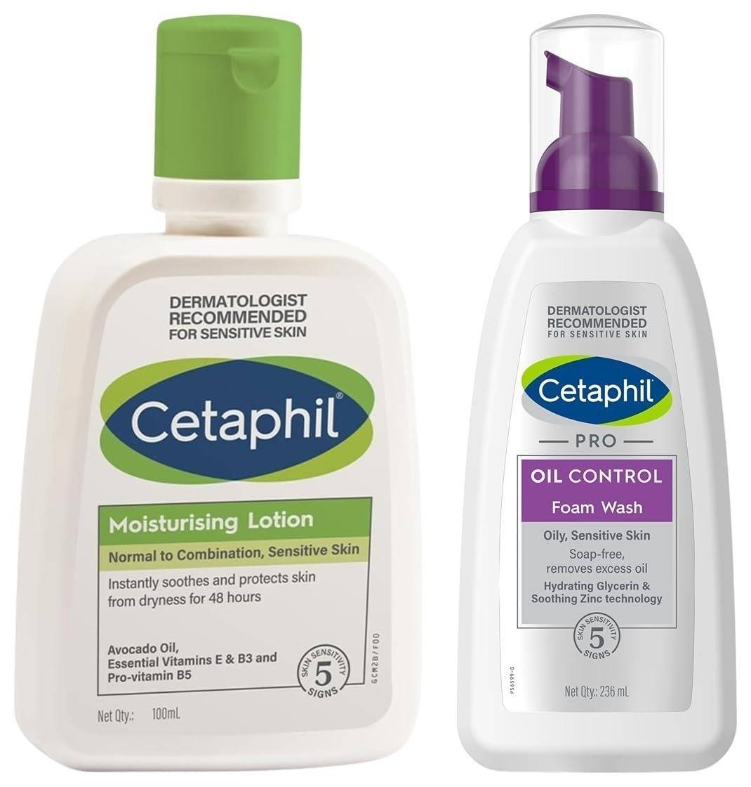 uk61Qj36UUwfL-1-1.jpg Cetaphil PRO Oil Control Foam for Acne & Oily Prone Skin 236ml Moisturizing Lotion For Normal To Combination100 Ml Moisturizer With Niacinamide Panthenol NonGreasy Won'T Clog Pores Paraben Sulphate Free - Fast UK Delivery - Image 1