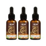 WOW Skin Science Vitamin C+ Face Serum, Vitamin C 20%, Ferulic Acid 1% - Brightening, Anti-Aging Skin Repair, Decrease Formation Of Fine Lines, Wrinkles & Brown Spots, 30ml | Pack of 3 - Fast UK Delivery