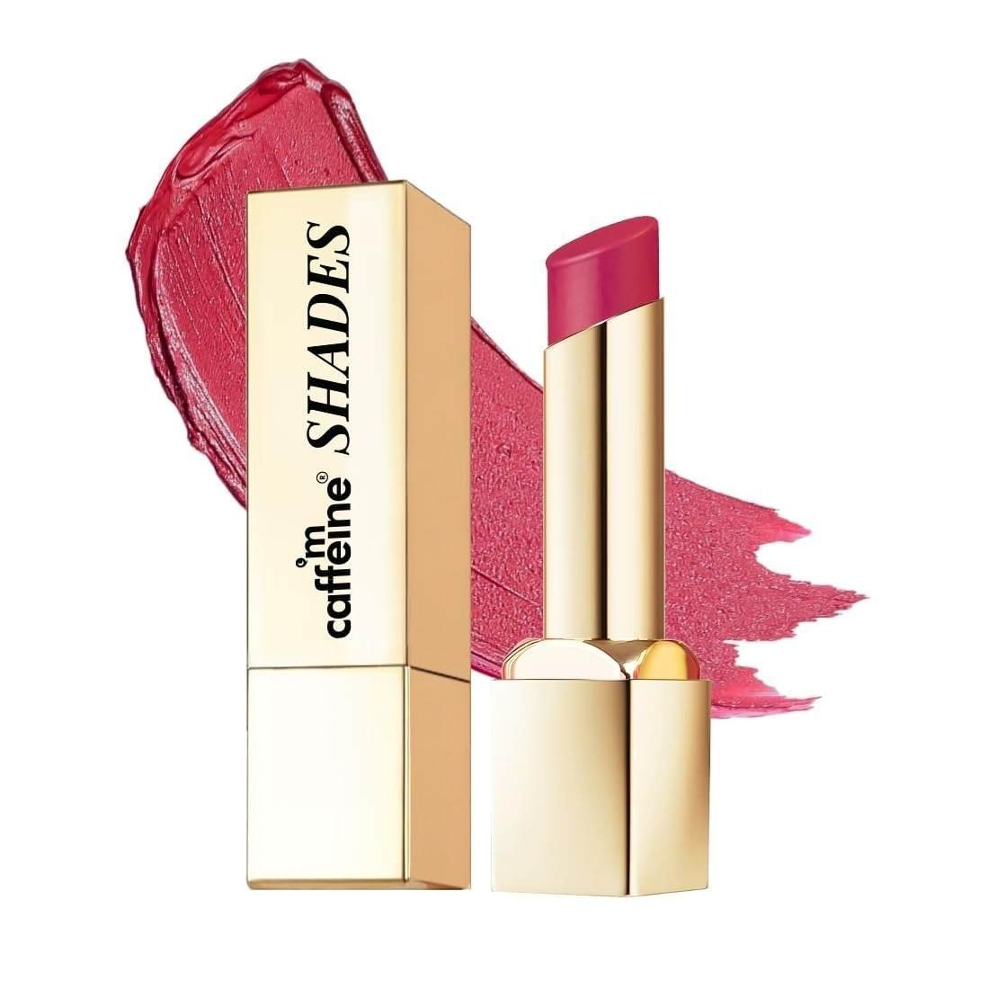 uk61RCiBYIMAL-1-1.jpg mCaffeine Shades Creamy Matte Kiss Bullet Lipstick | Moisturizing & Lightweight | Comfortable, Non-drying & Long Stay Lipstick | Infused with Cocoa Butter & Vitamin E | Lipstick | 3.5 g - Pink Mimosa - Fast UK Delivery - Image 1