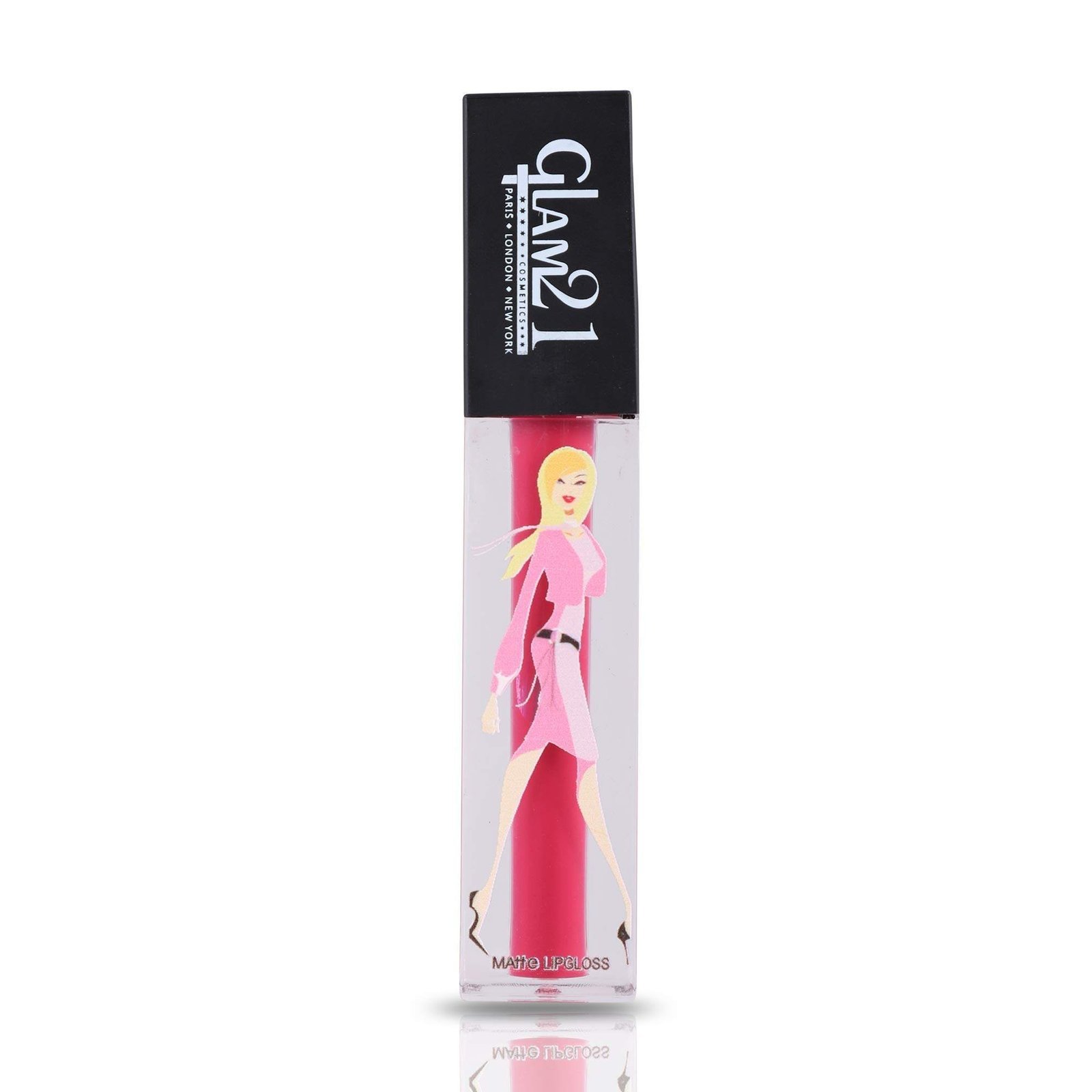 uk61RHcCkQFoL-1-1.jpg Glam 21 3D Matte Liquid Lipstick|Highly Pigmented & Water-Proof| Longlasting & Weightless|Matte Finish|Pink Fuchsia-5gm - Fast UK Delivery - Image 1