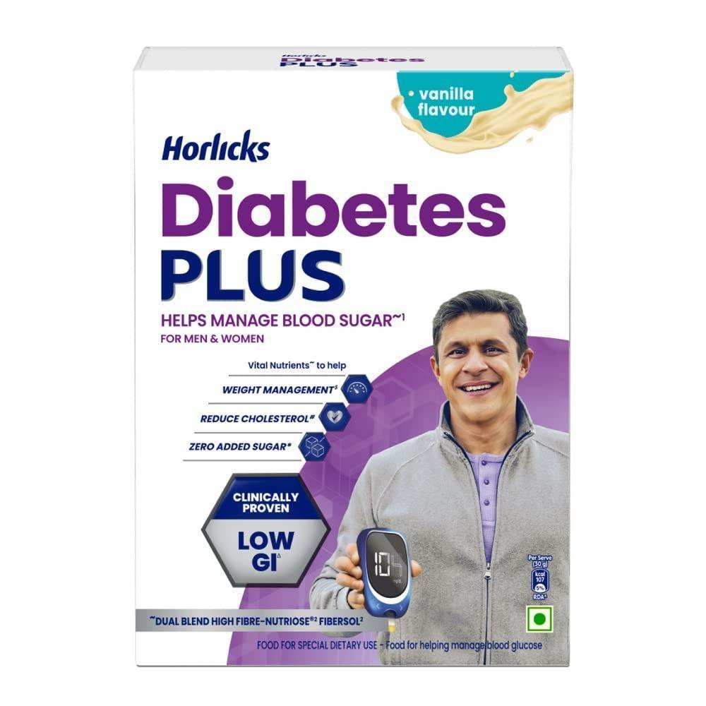 uk61Rkgpy7OxL-1.jpg Horlicks Diabetes Plus, Vanilla, 400G, Powder | Helps Manage Blood Sugar | Starts Working From Day 1 - Fast UK Delivery - Image 1