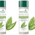 Biotique Morning Nectar Flawless Skin Moisturizer Cream L Prevents Dark Spots, Blackheads And Blemishes L Visibly Flawless Skin L Nourishes And Hydrates Skin L All Skin Types L 120Ml (Pack Of 2) - Fast UK Delivery