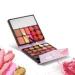 Hilary Rhoda The Book of Makeup | 20 Eyeshadows | 2 Highlighters | 2 Blushes | 2 Contours | 6 Cream Lip Glosses | Dual Ended Brush | Long Lasting | Blends Easily- 23.4g (Shade 1) - Fast UK Delivery