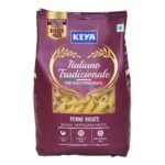 Keya Penne Pasta 1kg, 100% Durum Wheat Pasta | Vegetarian | No MSG | Low in Calories | No Trans Fats | Healthy | Cooked in 10 Minutes - Fast UK Delivery