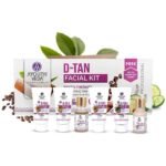 Ayouthveda D-TAN Six Steps Facial Kit for Tan Removal | D Tan Skincare Essentials For Clear Skin | Hydrates Skin With Cucumber, Aloe Vera & Green Tea | Remove Blemishes & Dark Spots (Pack of 1; 230g) - Fast UK Delivery