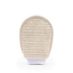 mCaffeine Exfoliating Gloves for Body Cleansing and Scrubbing | Bath Glove - made of 100% Natural Fibre | Gentle on the Skin | Sustainable, Unisex | Easy to Use - Fast UK Delivery
