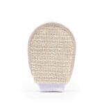 mCaffeine Exfoliating Gloves for Body Cleansing and Scrubbing | Bath Glove - made of 100% Natural Fibre | Gentle on the Skin | Sustainable, Unisex | Easy to Use - Fast UK Delivery