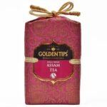 Golden Tips Pure Assam Black Tea Loose Leaf Brocade Bag (200 Gram, 100 cups) - Fast UK Delivery