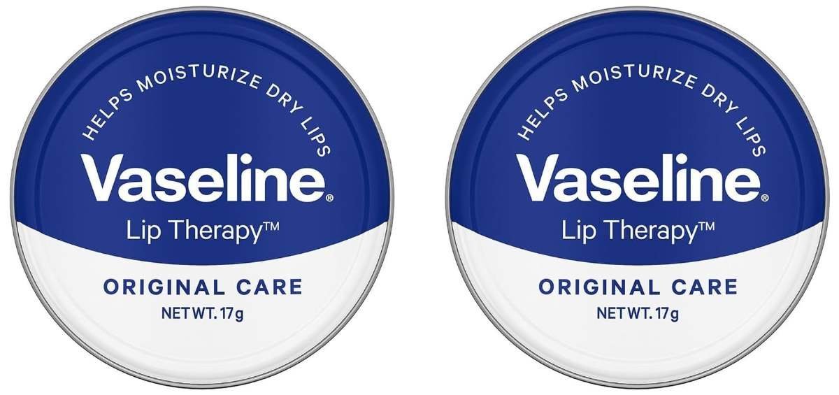 uk61SXUOwCAzL-1-1.jpg Vaseline Lip Tins Original Care, 17G|Infused With Vitamin E To Hydrate & Moisturize Dry Lips. (Pack Of 2), Clear - Fast UK Delivery - Image 1